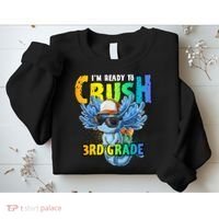 I'm Ready To Crush 3rd Grade Axolotl Back To School Sweatshirt thumb 2