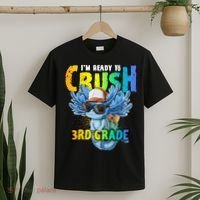 I'm Ready To Crush 3rd Grade Axolotl Back To School T-Shirt thumb 2