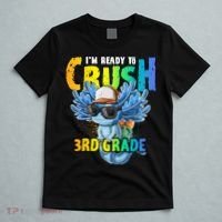 I'm Ready To Crush 3rd Grade Axolotl Back To School T-Shirt thumb 5
