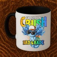 I'm Ready To Crush 3rd Grade Axolotl Back To School Coffee Mug thumb 2
