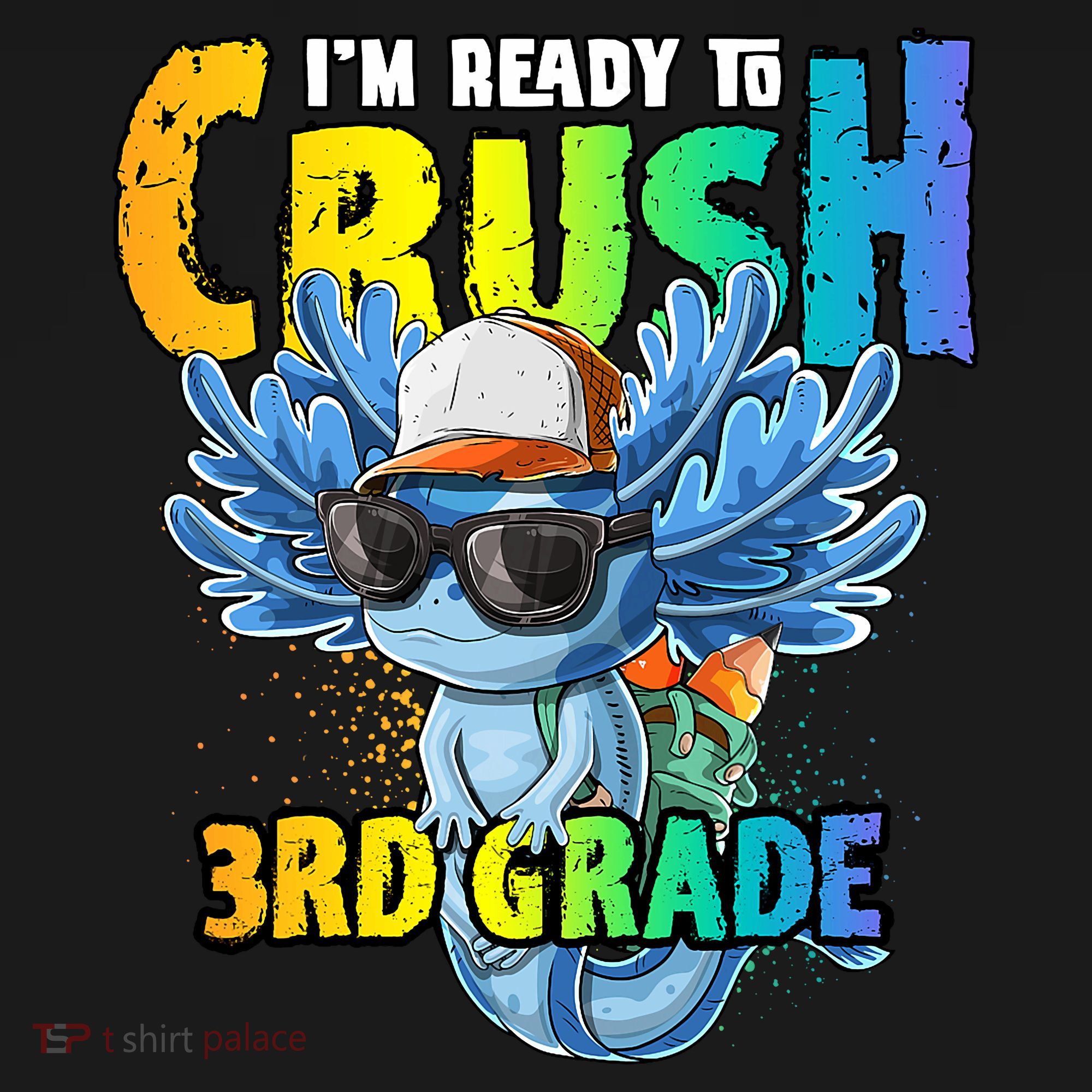 I'm Ready To Crush 3rd Grade Axolotl Back To School Women's Tank Top