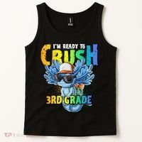 I'm Ready To Crush 3rd Grade Axolotl Back To School Tank Top thumb 2
