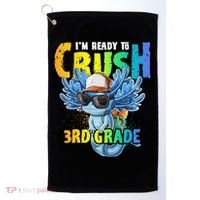 I'm Ready To Crush 3rd Grade Axolotl Back To School Golf Towel thumb 0