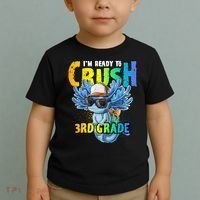 I'm Ready To Crush 3rd Grade Axolotl Back To School Toddler T-Shirt thumb 2