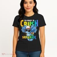 I'm Ready To Crush 3rd Grade Axolotl Back To School Women's T-Shirt thumb 4