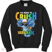 I'm Ready To Crush 3rd Grade Axolotl Back To School Kids Sweatshirt thumb 0