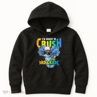 I'm Ready To Crush 3rd Grade Axolotl Back To School Kids Hoodie thumb 0
