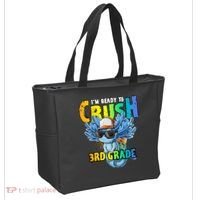 I'm Ready To Crush 3rd Grade Axolotl Back To School Tote Bag thumb 2