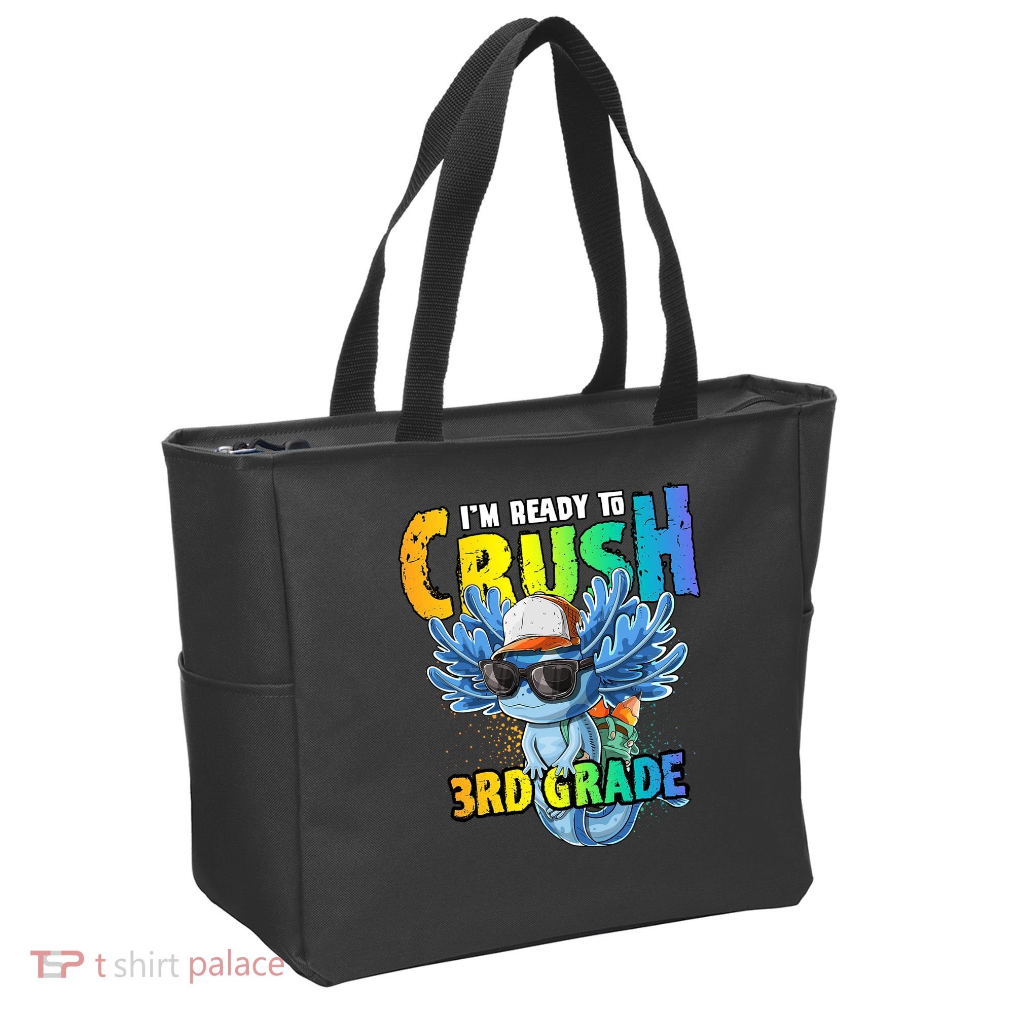 I'm Ready To Crush 3rd Grade Axolotl Back To School Tote Bag