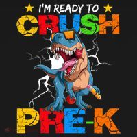 I'm Ready To Crush Pre K Dinosaur Back To School Ornament thumb 1