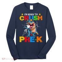 I'm Ready To Crush Pre K Dinosaur Back To School Long Sleeve Shirt thumb 0