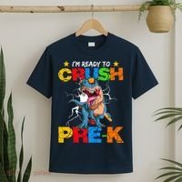 I'm Ready To Crush Pre K Dinosaur Back To School T-Shirt thumb 2