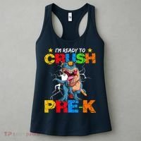 I'm Ready To Crush Pre K Dinosaur Back To School Women's Tank Top thumb 3