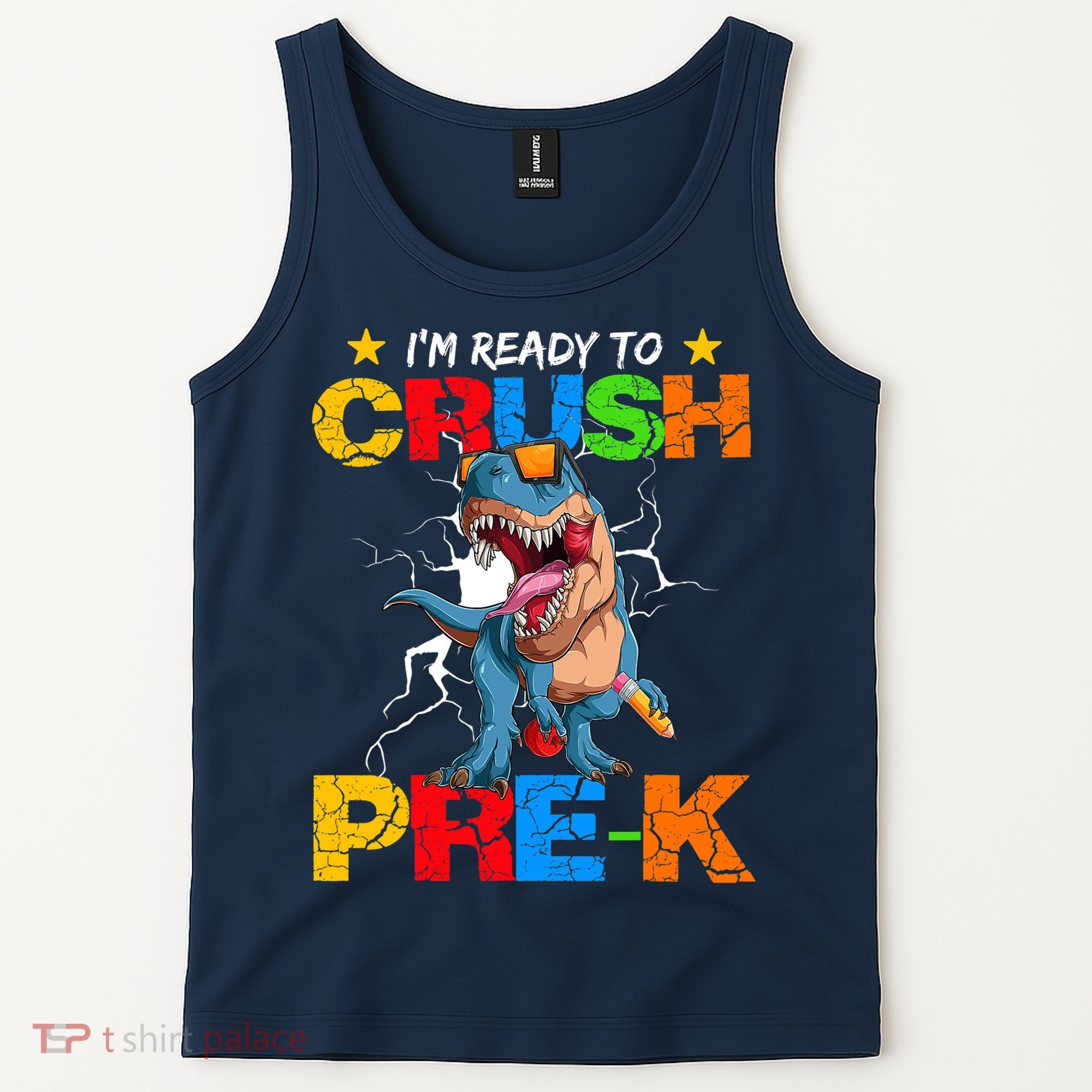 I'm Ready To Crush Pre K Dinosaur Back To School Tank Top