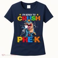 I'm Ready To Crush Pre K Dinosaur Back To School Women's T-Shirt thumb 0