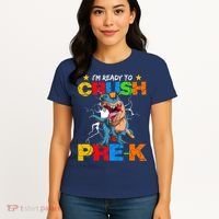 I'm Ready To Crush Pre K Dinosaur Back To School Women's T-Shirt thumb 4