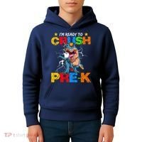 I'm Ready To Crush Pre K Dinosaur Back To School Kids Hoodie thumb 4