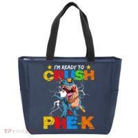 I'm Ready To Crush Pre K Dinosaur Back To School Tote Bag thumb 0
