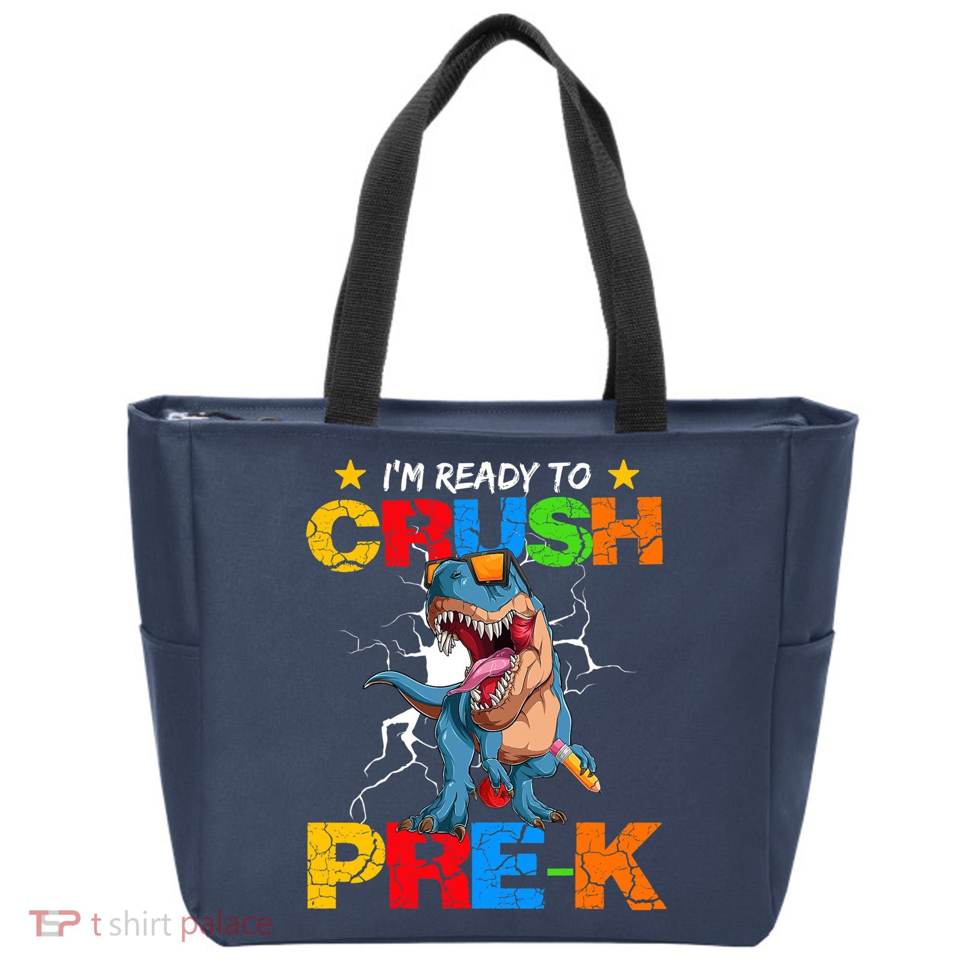 I'm Ready To Crush Pre K Dinosaur Back To School Tote Bag
