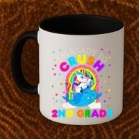 Im Ready To Crush 2nd Grade Unicorn First Day Of School Coffee Mug thumb 2