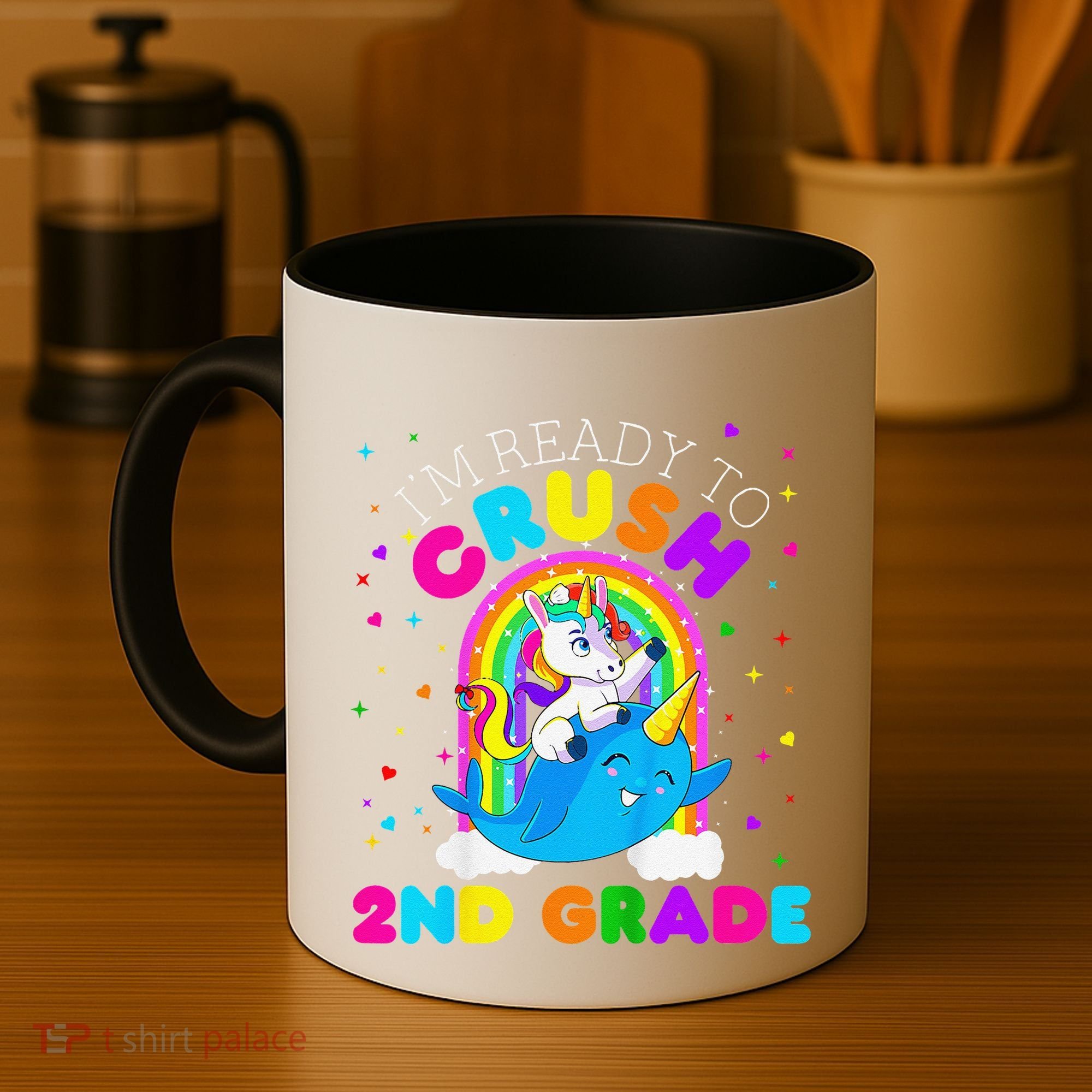 Im Ready To Crush 2nd Grade Unicorn First Day Of School Coffee Mug