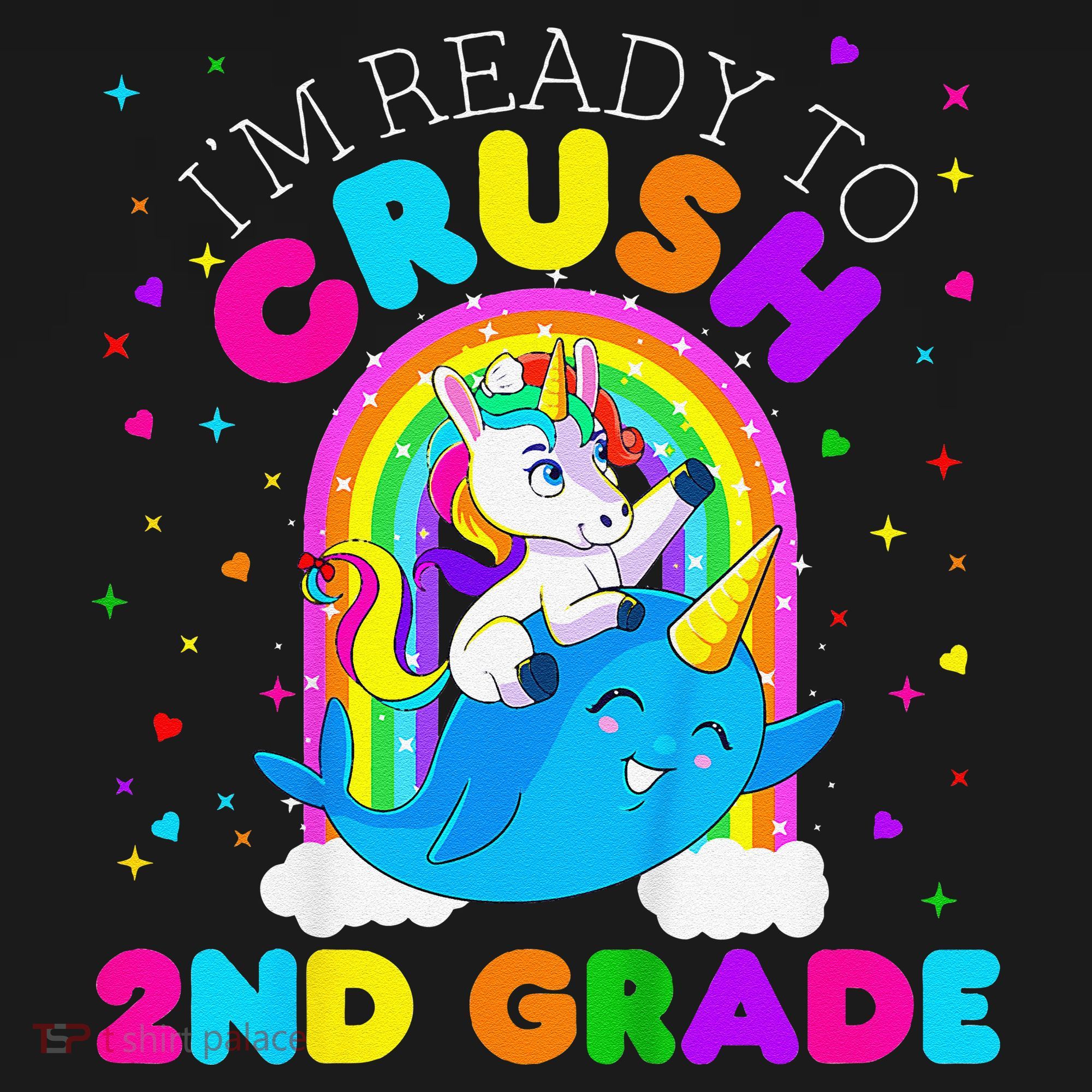 Im Ready To Crush 2nd Grade Unicorn First Day Of School Women's Tank Top