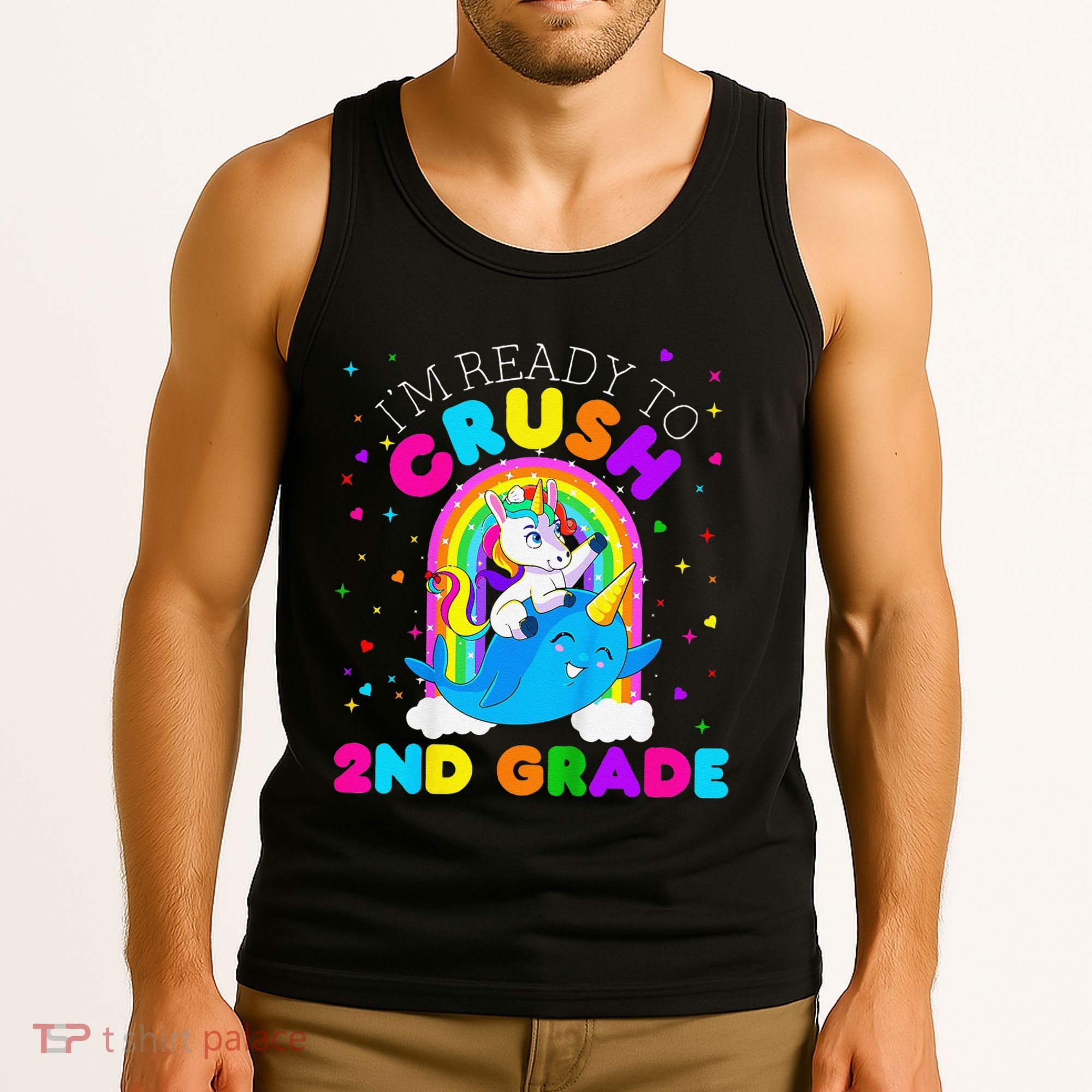 Im Ready To Crush 2nd Grade Unicorn First Day Of School Tank Top