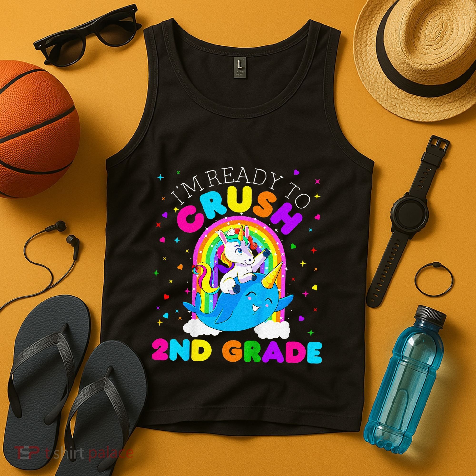 Im Ready To Crush 2nd Grade Unicorn First Day Of School Tank Top