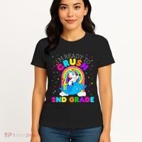 Im Ready To Crush 2nd Grade Unicorn First Day Of School Women's T-Shirt thumb 4
