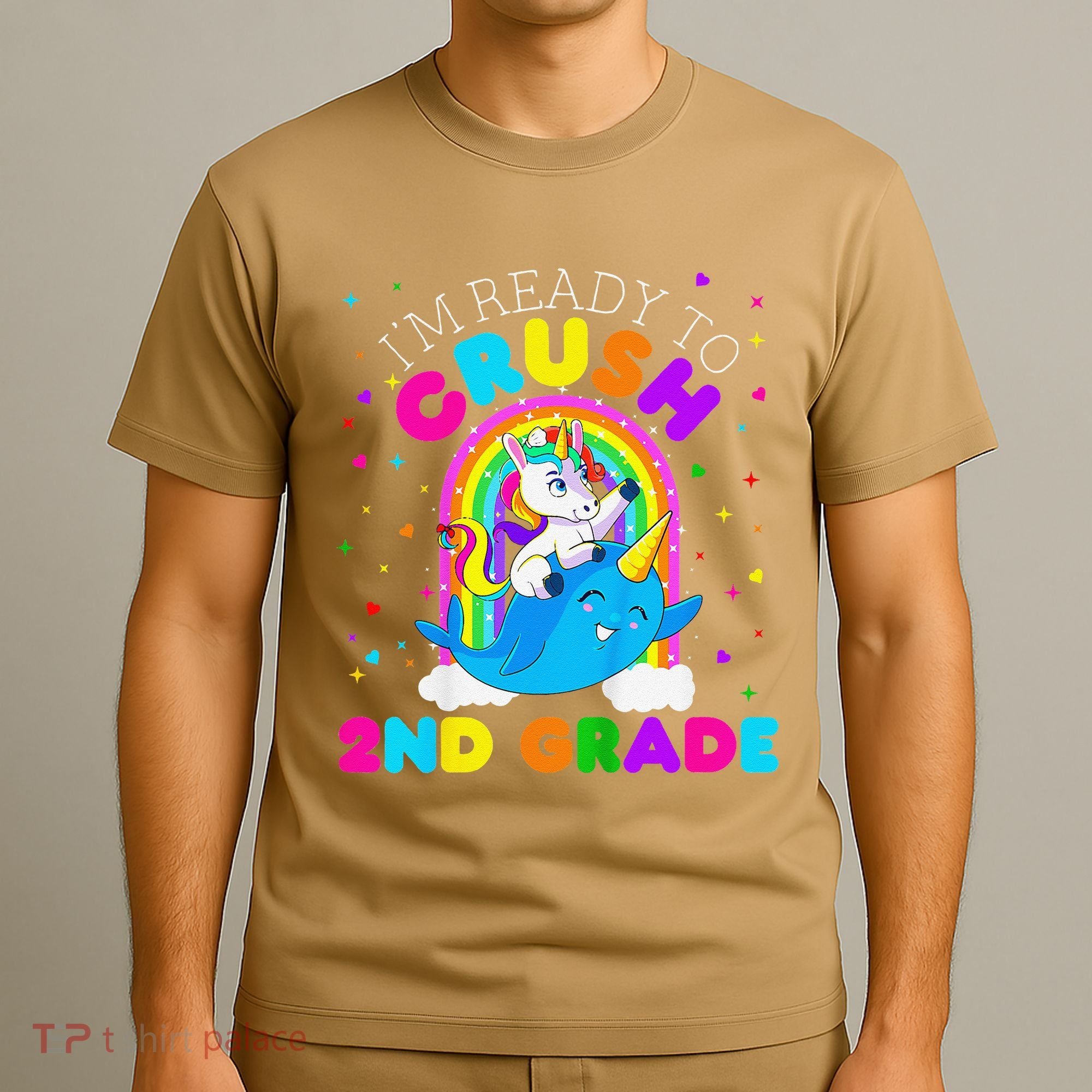 Im Ready To Crush 2nd Grade Unicorn First Day Of School T-Shirt