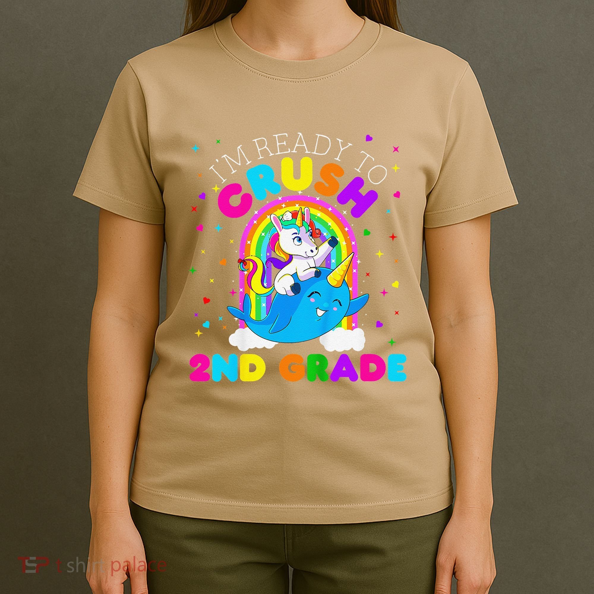 Im Ready To Crush 2nd Grade Unicorn First Day Of School T-Shirt