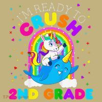 Im Ready To Crush 2nd Grade Unicorn First Day Of School Mousepad thumb 1