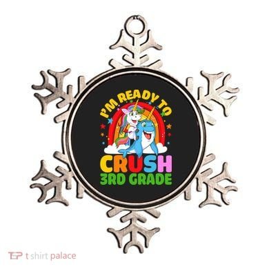 Im Ready To Crush 3Rd Grade Unicorn Narwhal Back To School Gift Ornament