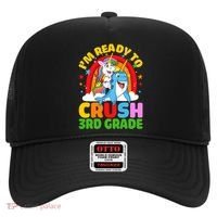 Im Ready To Crush 3Rd Grade Unicorn Narwhal Back To School Gift Hat thumb 0