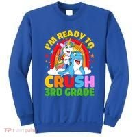 Im Ready To Crush 3Rd Grade Unicorn Narwhal Back To School Gift Sweatshirt thumb 0