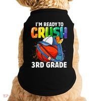 Im Ready To Crush 3rd Grade Basketball Back To School Doggie Tank thumb 0