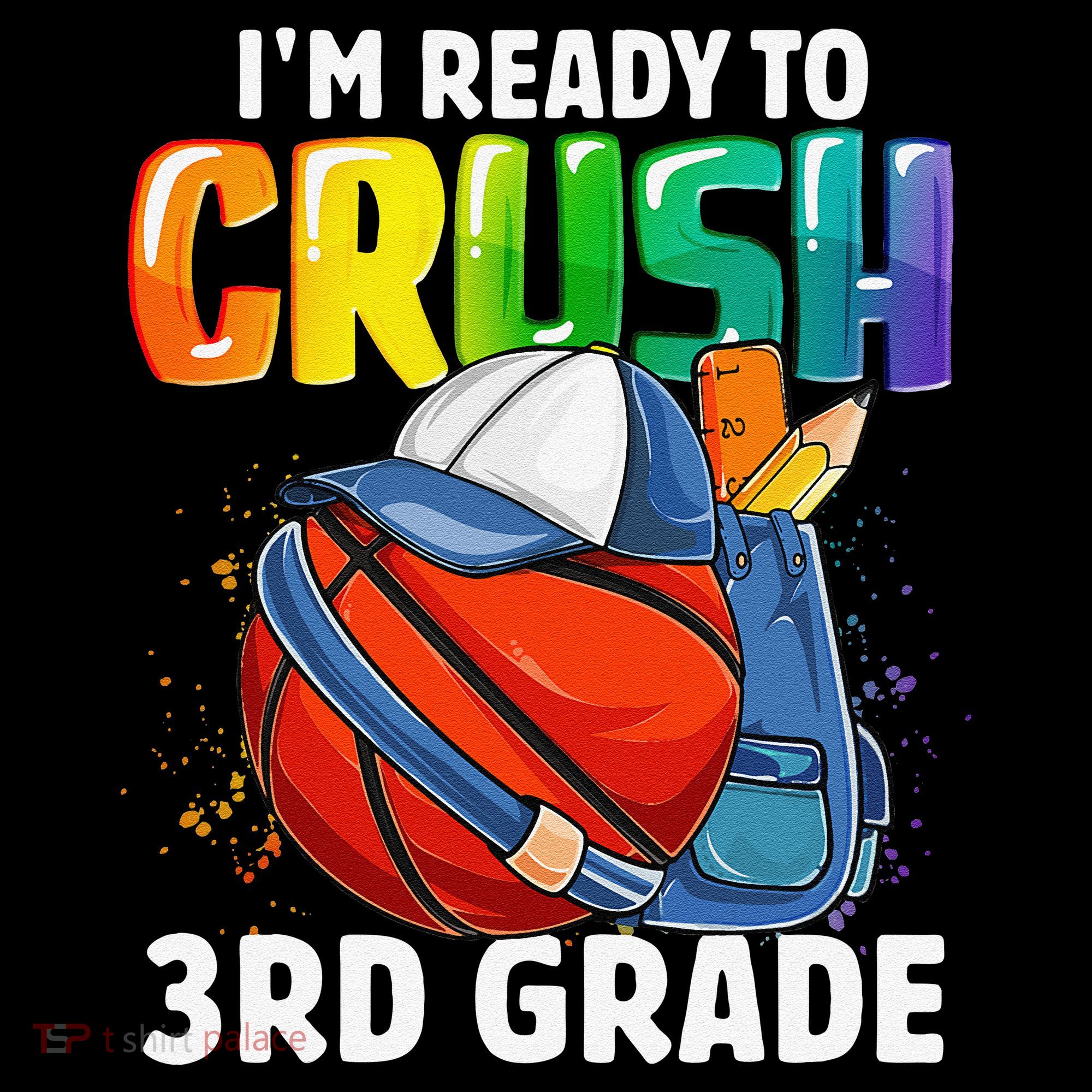 Im Ready To Crush 3rd Grade Basketball Back To School Coffee Mug