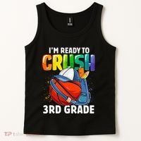 Im Ready To Crush 3rd Grade Basketball Back To School Tank Top thumb 2