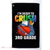 Im Ready To Crush 3rd Grade Basketball Back To School Golf Towel thumb 0