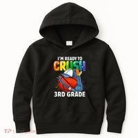 Im Ready To Crush 3rd Grade Basketball Back To School Kids Hoodie thumb 0