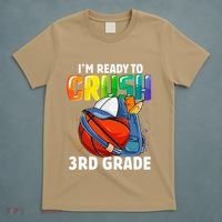 Im Ready To Crush 3rd Grade Basketball Back To School T-Shirt thumb 5