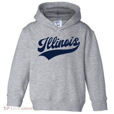 Illinois Retro Throwback Design Classic Toddler Hoodie