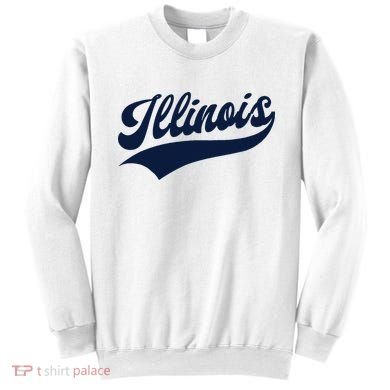 Illinois Retro Throwback Design Classic Sweatshirt
