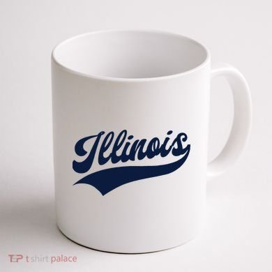 Illinois Retro Throwback Design Classic Coffee Mug back