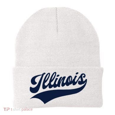 Illinois Retro Throwback Design Classic Beanie
