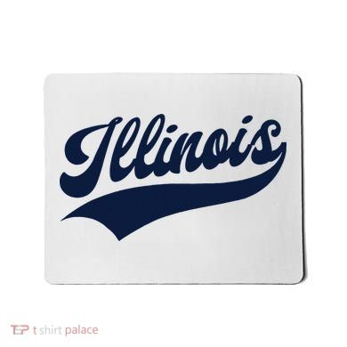 Illinois Retro Throwback Design Classic Mousepad