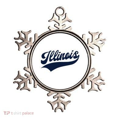 Illinois Retro Throwback Design Classic Ornament