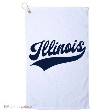 Illinois Retro Throwback Design Classic Golf Towel