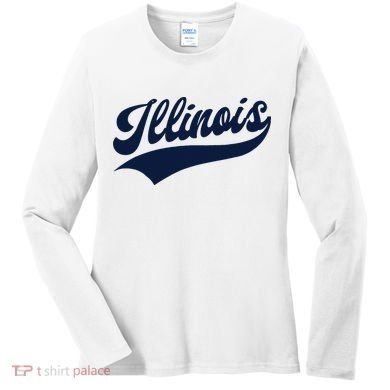 Illinois Retro Throwback Design Classic Women's Long Sleeve Shirt