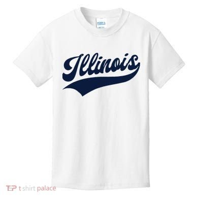 Illinois Retro Throwback Design Classic Kids T-Shirt